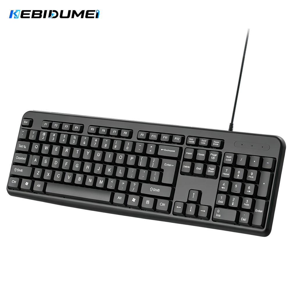 Android Tablet Gaming Accessories - Проводная USB-клавиатура KEBIDUMEI, 104 клавиши, стандартная